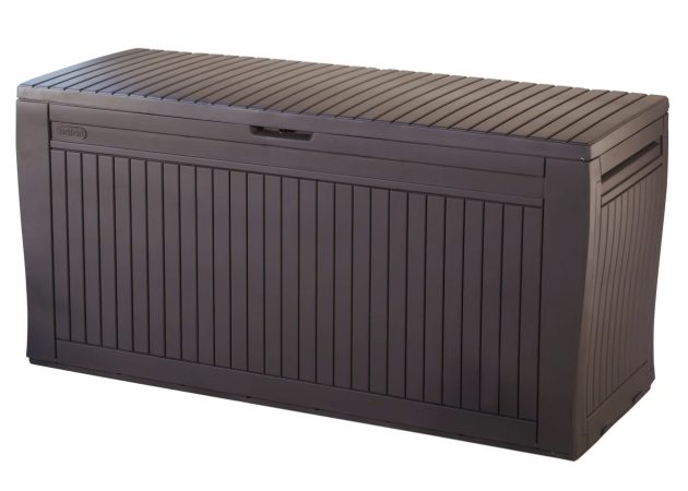 Keter Comfy 71 Gallon Durable Resin Outdoor Storage and Organization Deck Box